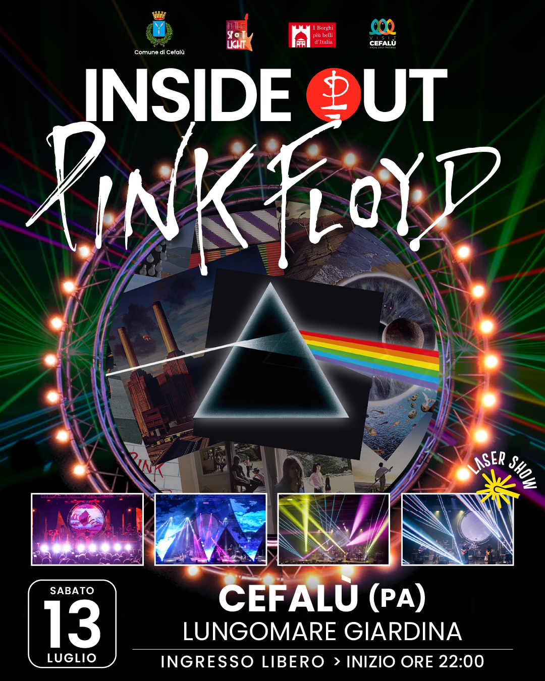 Inside Out Pink Floyd - 13 Luglio - Cefalù (PA)